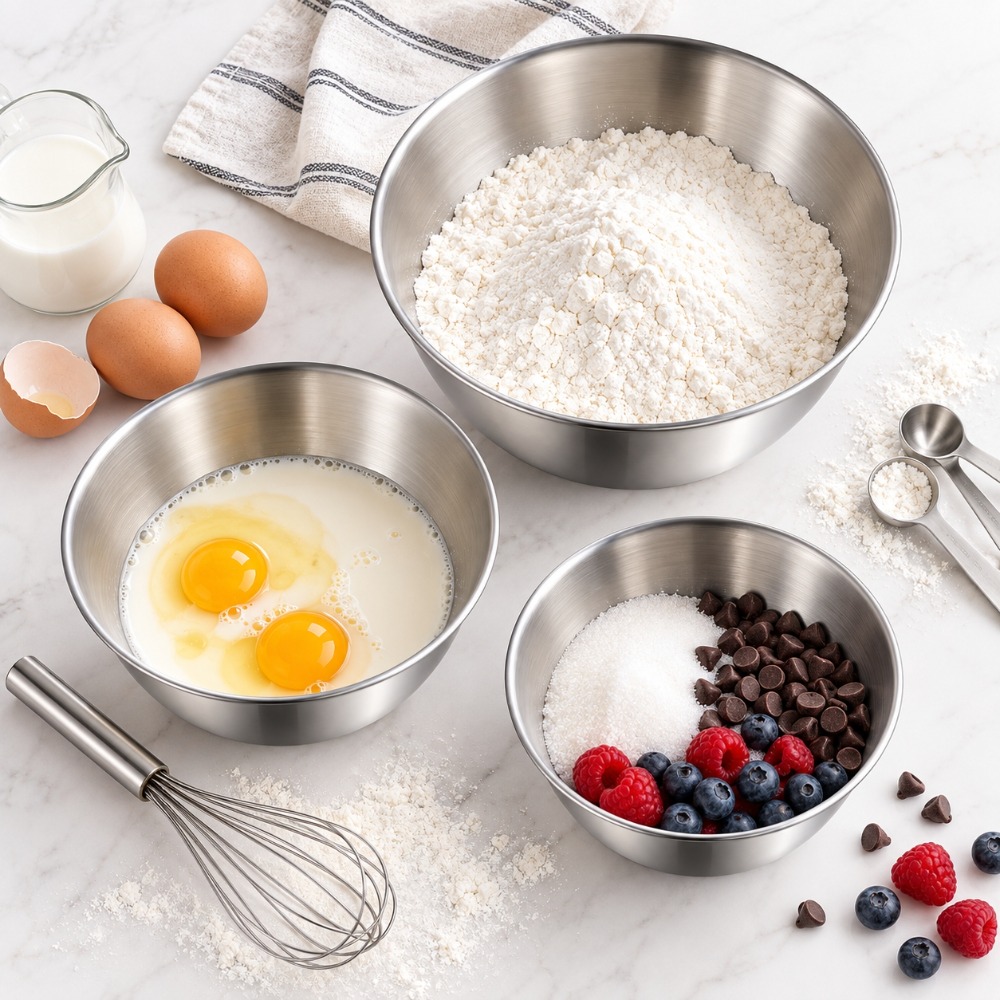 Baking Kitchen Set - Zestaw 3 miski do mieszania ze