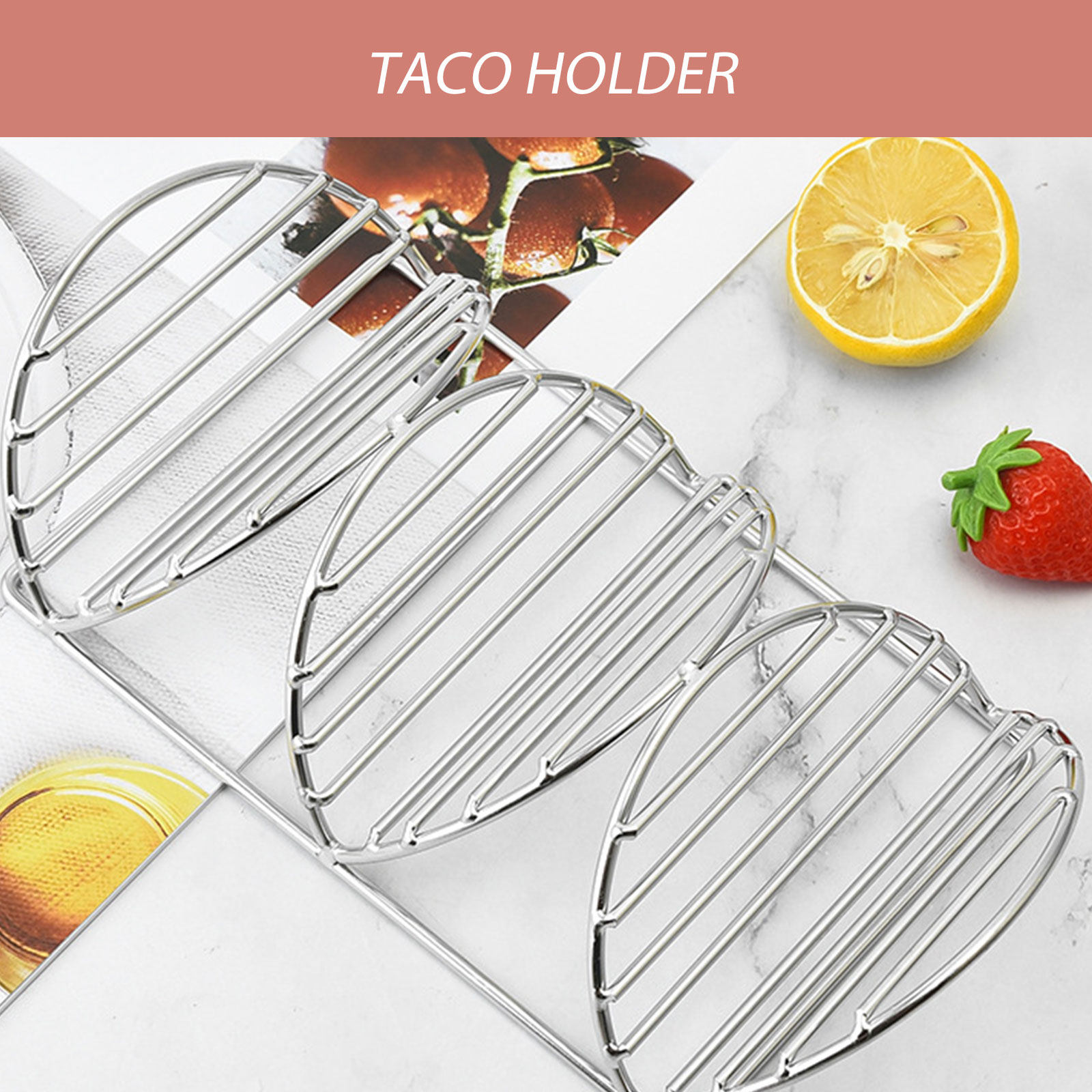 Stojak na taco ze stali nierdz – Kitchen Baking Rack recenzja i cena
