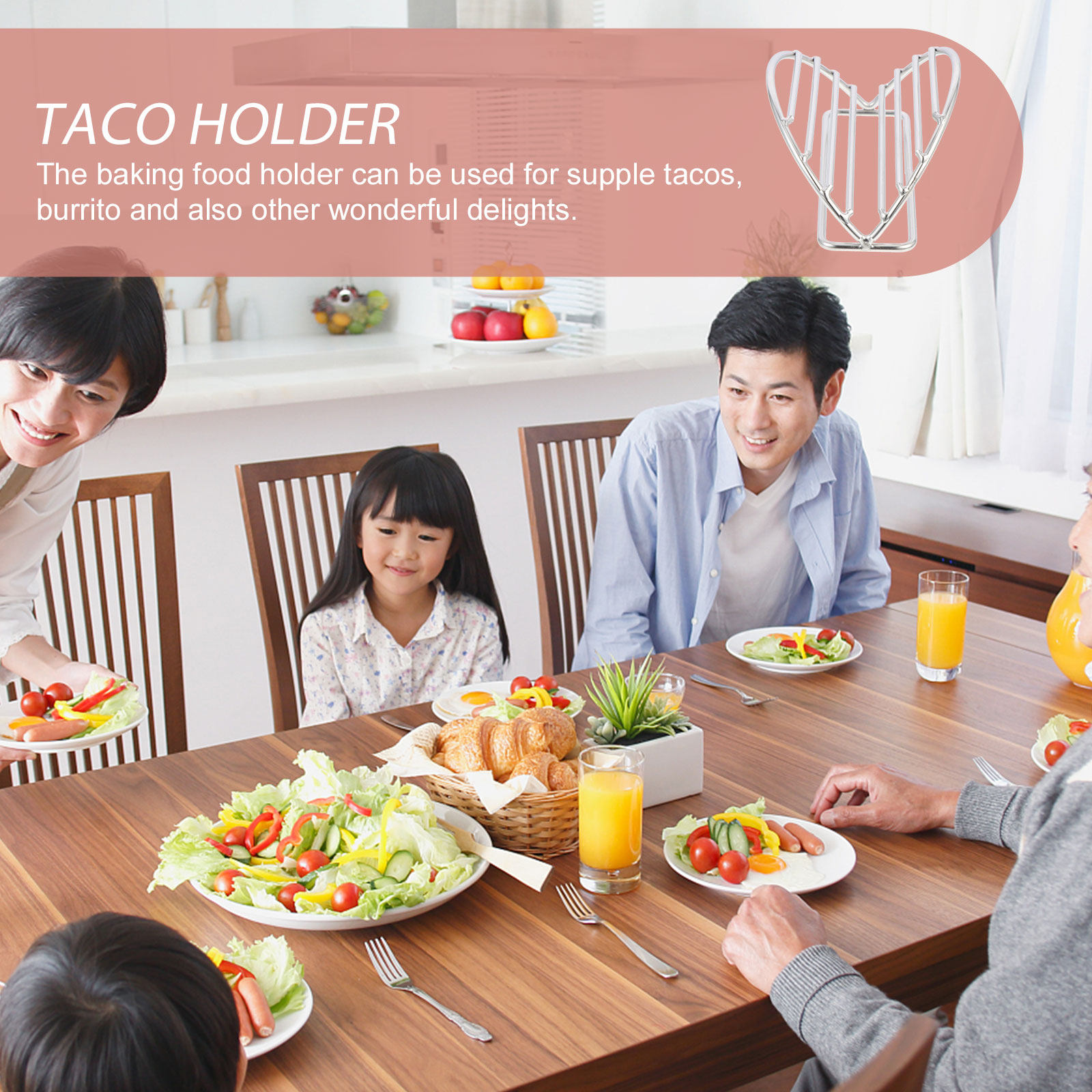 Stojak na taco ze stali nierdz – Kitchen Baking Rack recenzja i cena
