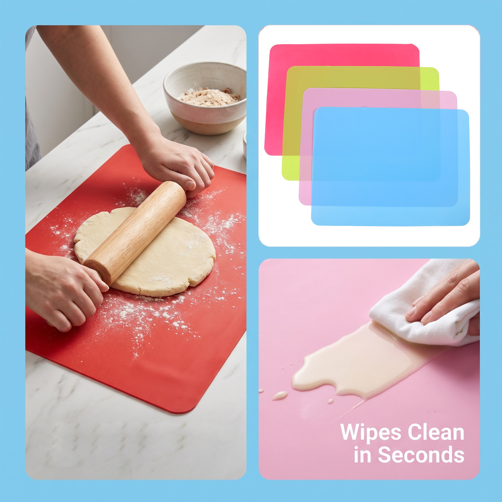4 szt. Wałek do ciasta, wałek  – Kitchen Roller Baking recenzja i cena